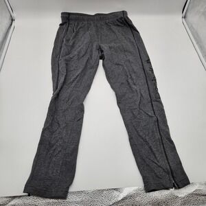 Reebok Athletic Jogger Pants‎ Charcoal Gray M/M Zip Ankle Sportswear